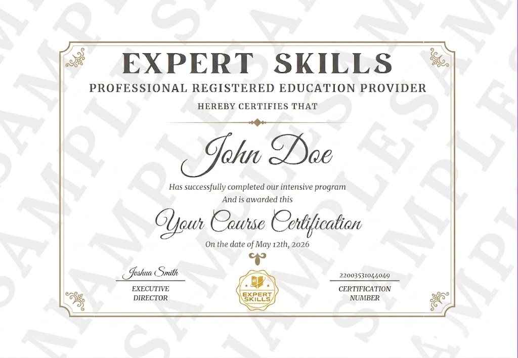 Sample Expert Skills professional diploma